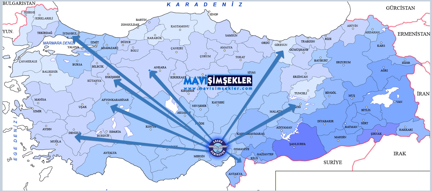 Adana Demirspor Harita